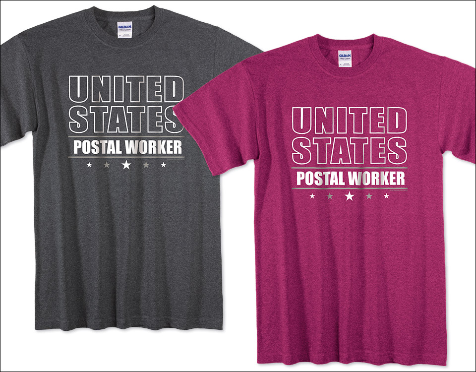 Photo of T-Shirts for Postal Workers and Rural Letter Carriers.