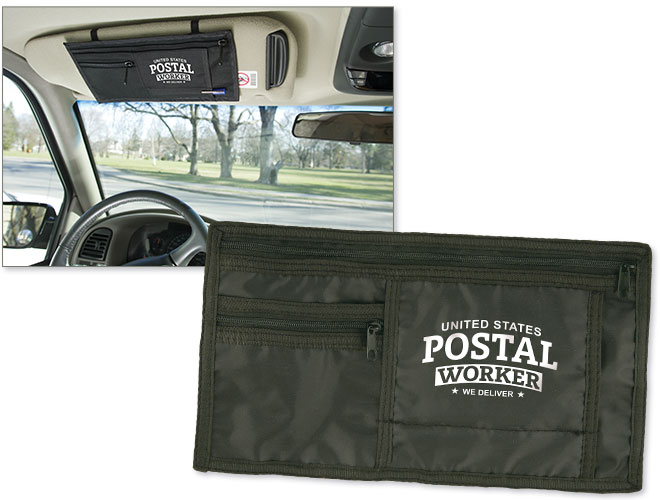 Photo of Car Visor Organizer for Postal Workers and Rural Letter Carriers from Modern Process Company.