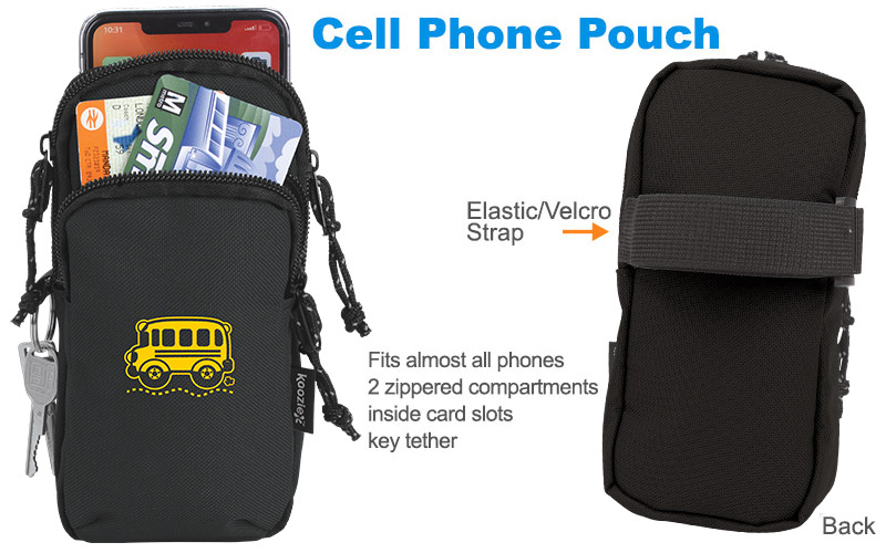 Photo of Phone Pouch for School Bus Drivers and School Transportation Professionals.
