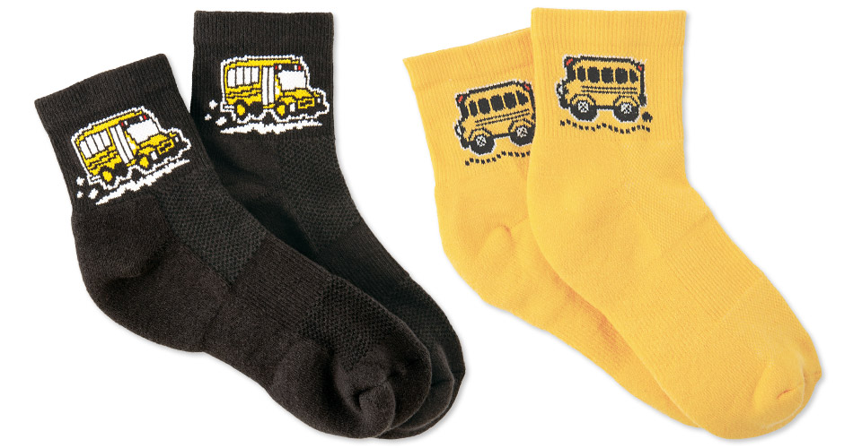 Photo of Quarter Socks for School Transportation.